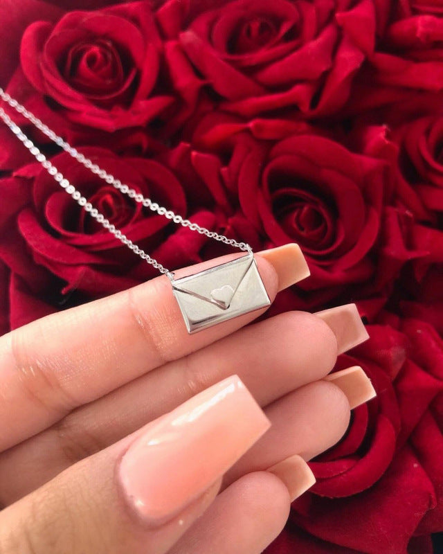 Love Letter Necklace white pendant jewelry