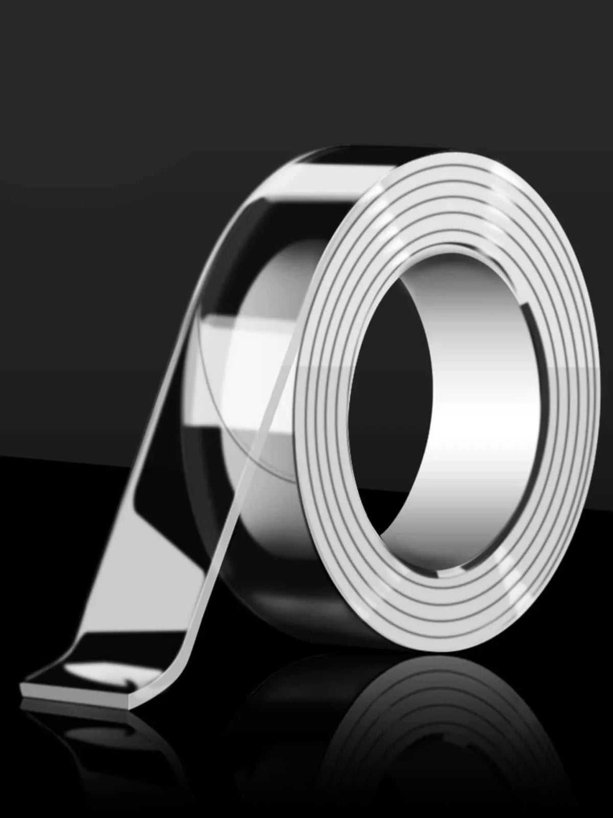 Double sided reusable tape for home and DIY projects