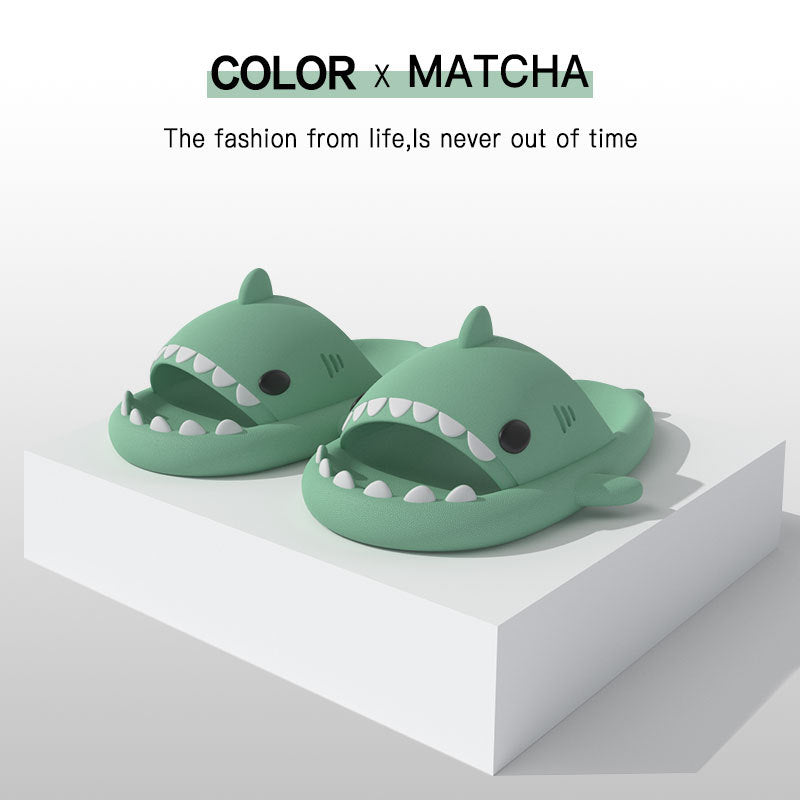 Funny cartoon shark slippers for women and men