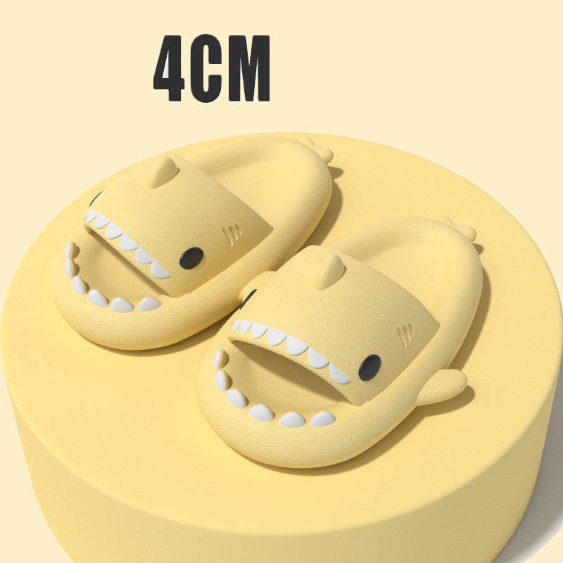 Cute cartoon shark slippers with thick sole