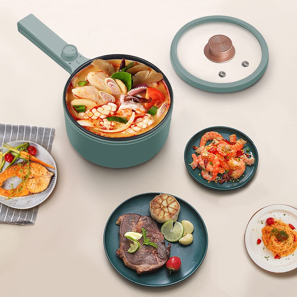 Heated portable pot for convenient meal preparation