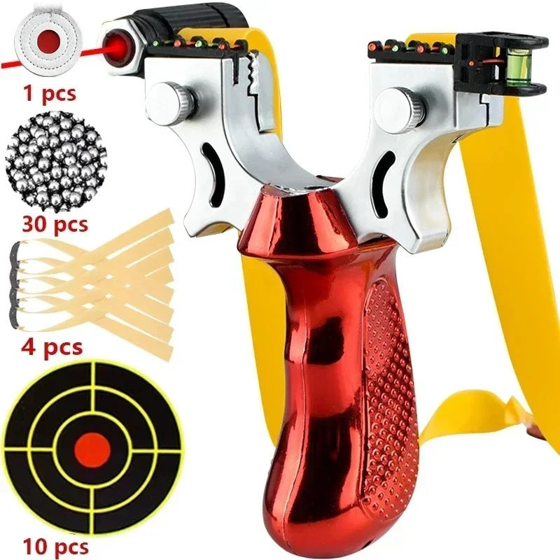 Outdoor Slingshot with laser sight blue