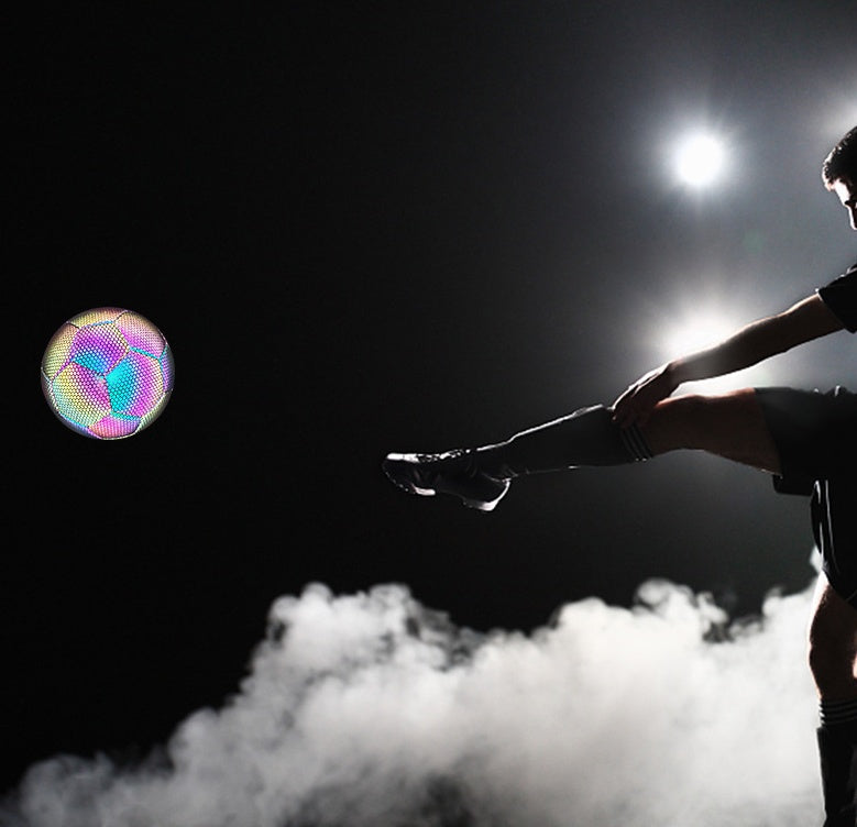 Image 3 Reflective Luminous Football machine stitched design