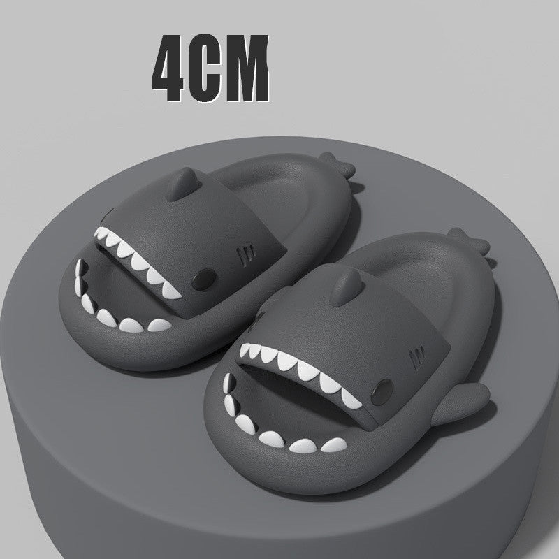 Cute cartoon shark slippers thick sole