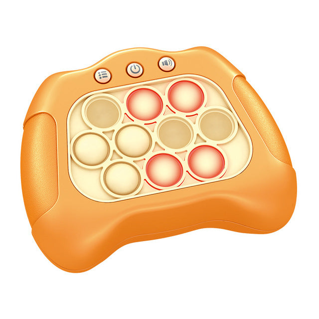 Push Popper orange fidget toy
