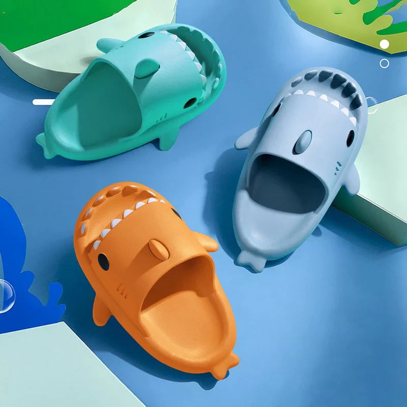 Shark Slides in beige casual summer sandal design