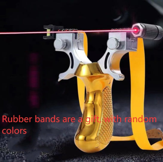 Outdoor Slingshot with laser sight blue