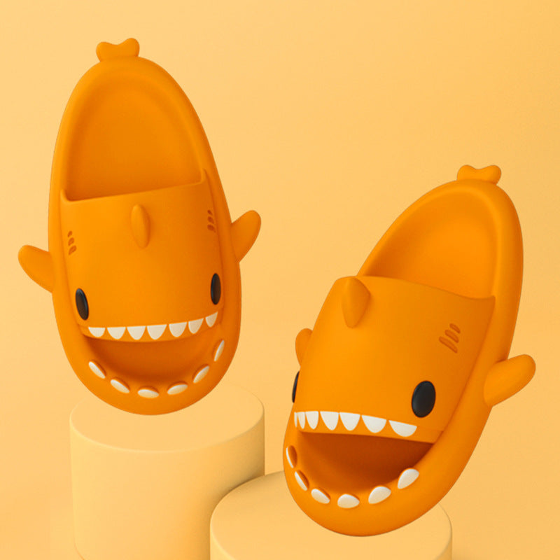 Cartoon shark slippers soft EVA design