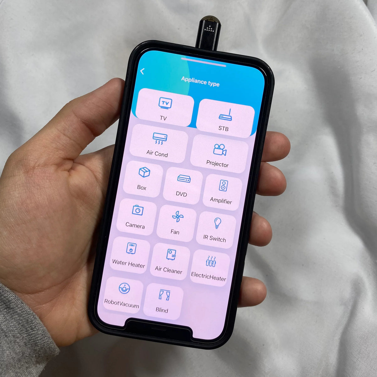 Infrared Phone Adapter for controlling compatible devices