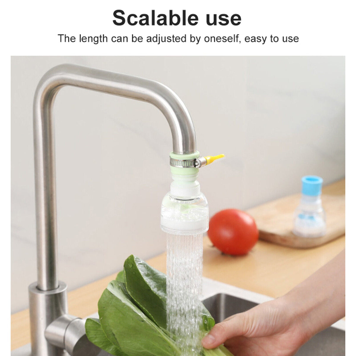 360 Rotation Kitchen Sink Faucet Extender for flexible sink cleaning