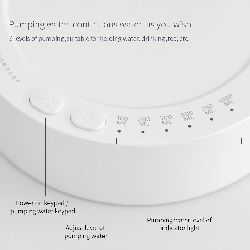 Electric Water Bottle Dispenser white