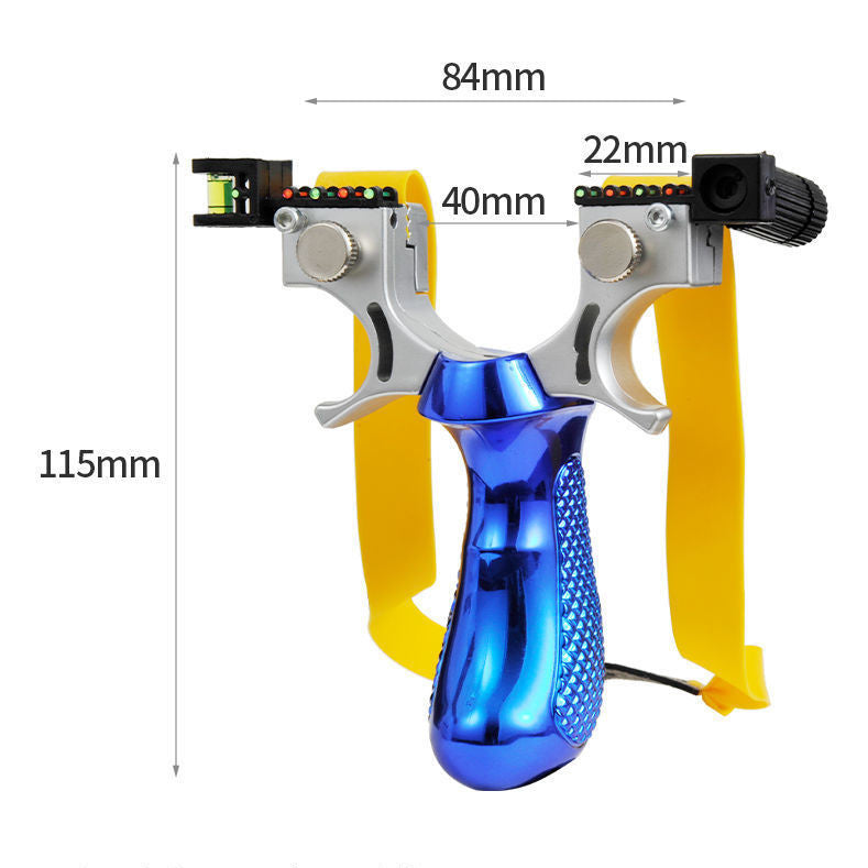 Outdoor Slingshot with laser sight blue